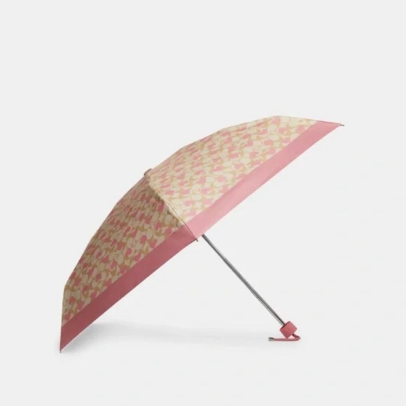 Coach Accessories - Coach Mini Umbrella In Signature Heart Print CP499 NWT